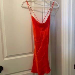 Zara slip satin dress